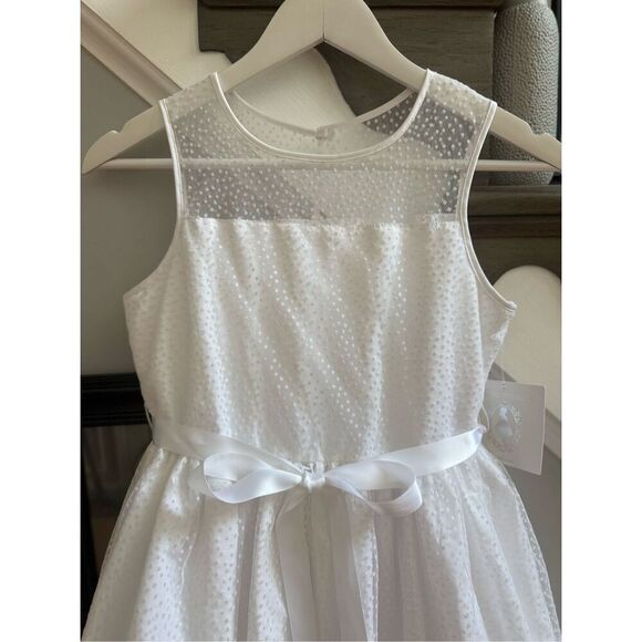 Marmellata Special Occasion White First Communion Flower Girl Dress sz 12 NWT - Picture 2 of 9